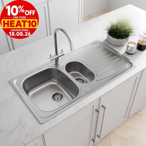 Stainless steel kitchen sink - stainless,