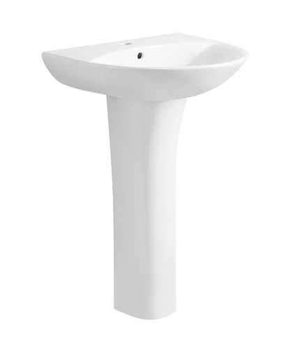 Bathroom pedestal sink round - bathroom,