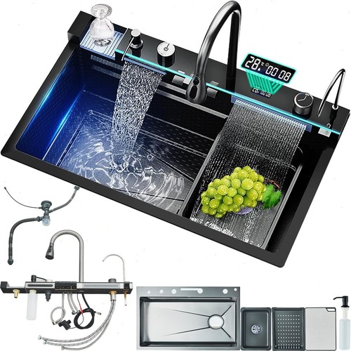 Led inset kitchen sink set - inset,