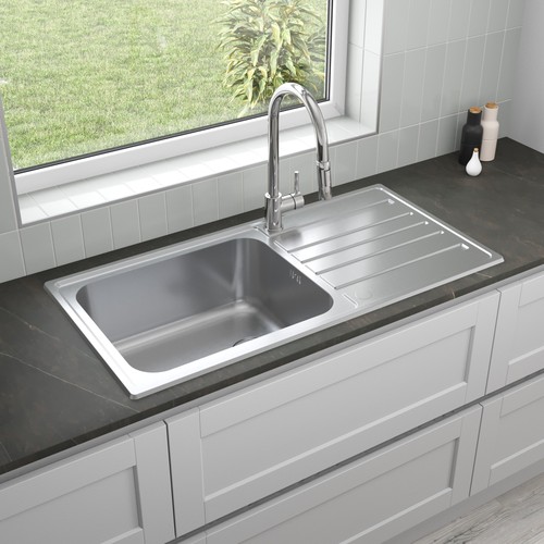 Bowl kitchen sink large deep - large,