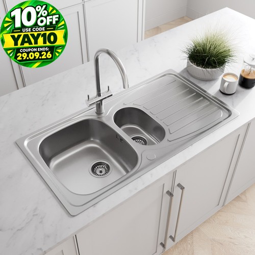 Stainless steel kitchen sink - stainless,