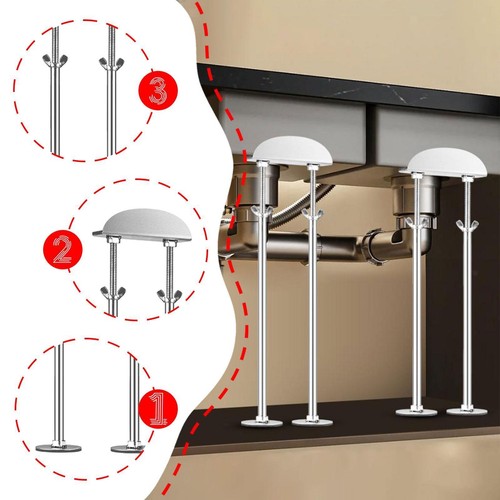 Undermount sink brackets - 2x,