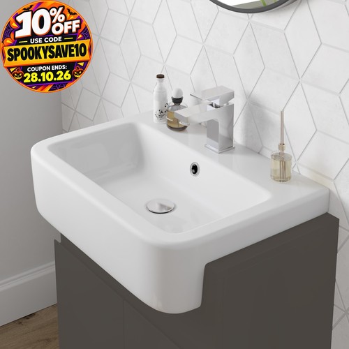 Bathroom 600mm wash basin - wash, sink