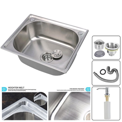 Stainless steel single bowl - single,