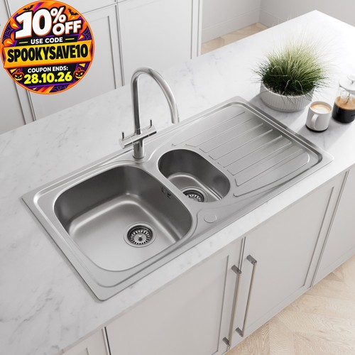 Stainless steel kitchen sink - steel,