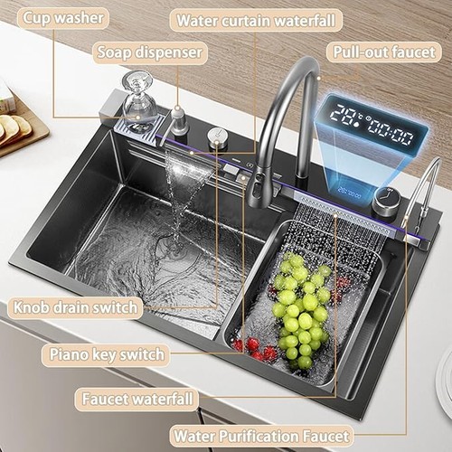 Led inset kitchen sink - inset, set